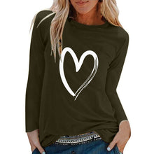 Load image into Gallery viewer, O-neck Long Sleeve Top Loose T-shirt