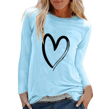 Load image into Gallery viewer, O-neck Long Sleeve Top Loose T-shirt