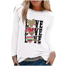 Load image into Gallery viewer, O-neck Long Sleeve Top Loose T-shirt