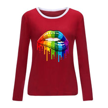 Load image into Gallery viewer, O-neck Long Sleeve Top Loose T-shirt