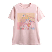 Load image into Gallery viewer, Cute Sailor Moon Anime Print Female Tshirt