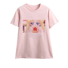 Load image into Gallery viewer, Cute Sailor Moon Anime Print Female Tshirt