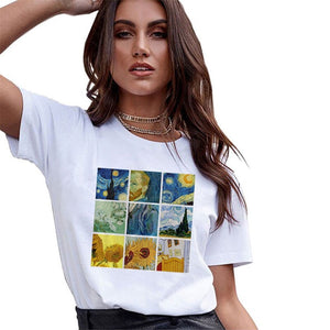 3D cat Print Casual Harajuku Women T-Shirt