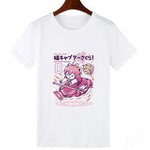Load image into Gallery viewer, Skull and  Cute Cat Women T Shirt
