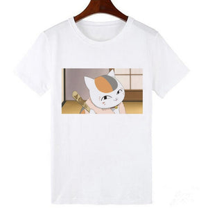 Skull and  Cute Cat Women T Shirt