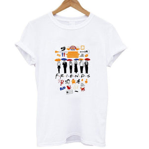 O-Neck Friends Loose Tops T-shirt