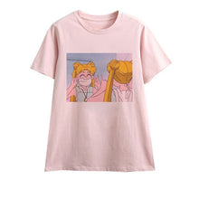 Load image into Gallery viewer, Cute Sailor Moon Anime Print Female Tshirt
